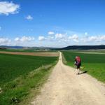 am Horizont taucht Redecilla del Camino auf