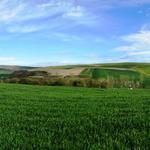 Breitbildfoto aufgenommen zwischen Tosantos und Villambistia