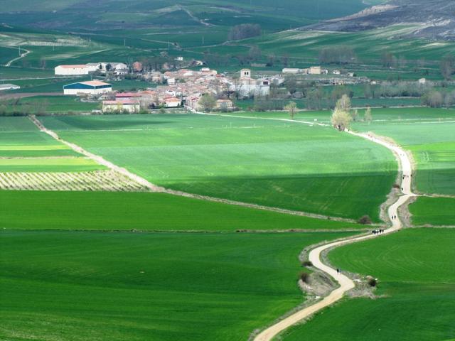 Blick nach Hornillos del Camino