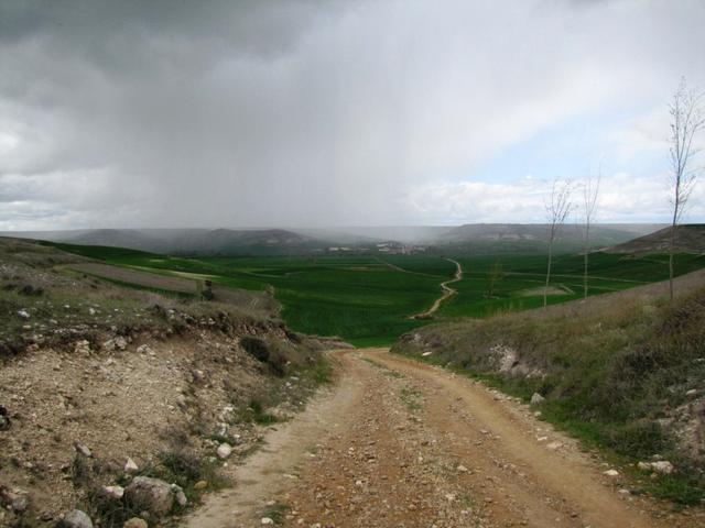 der Regen kommt näher