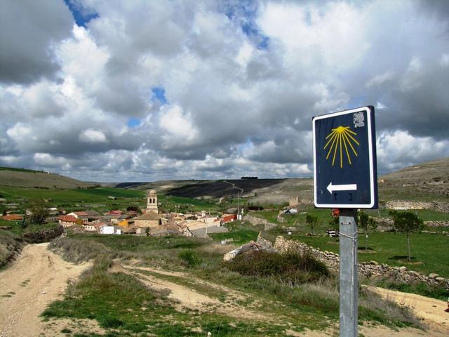 es ist unglaublich wir haben Hontanas am Camino Francés erreicht