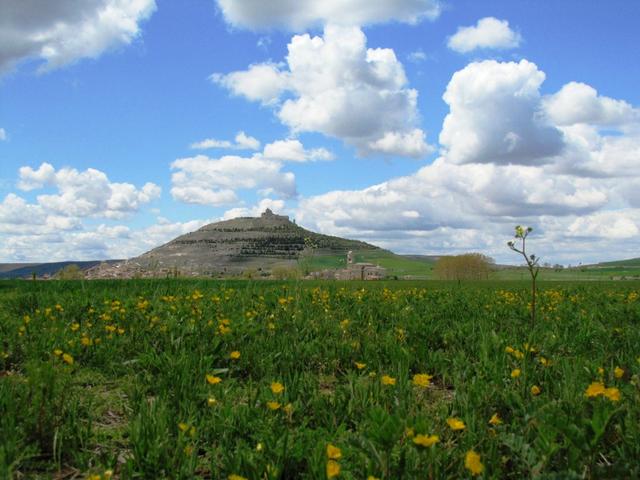 die Burg (Castillo) 9.Jh. über der Stadt, ist schon von weitem sichtbar