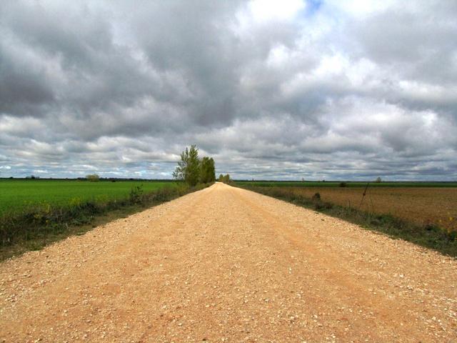 die absolut ebene, meist einsame und schattenlose Landschaft ist eine echte Herausforderung