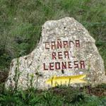 wir kreuzen die "Cañada Real Leonesa Oriental", einen jahrhundertealten Weideweg, der von Andalusien...