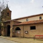 bei der Kirche von El Burgo Ranero, haben wir auf das Taxi gewartet, das uns nach Sahagún zurückbrachte