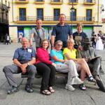 Johann, Erich und Theresia. Bernd, Sonja, Hannelore, Mäusi und Gaudi