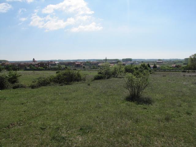 Blick zurück nach Hospital de Órbigo