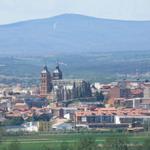 die Kathedrale de Santa María von Astorga herangezoomt