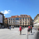Breitbildfoto der schönen Plaza Mayor von Astorga