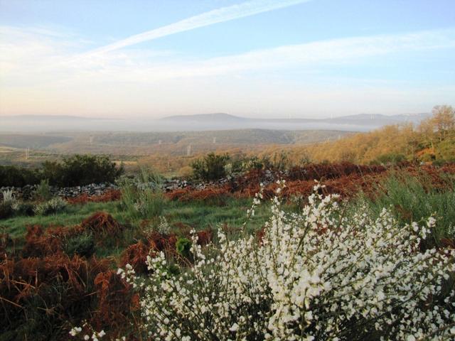 Blick in die Ebene (Sierra Teleno), der Maragatería und Astorga