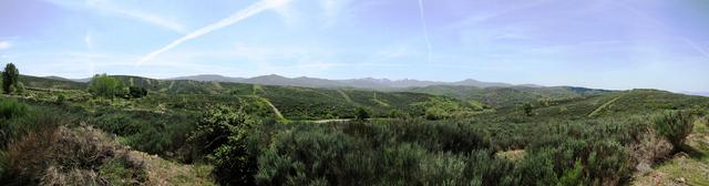 sehr schönes Panoramabild mit Blick Richtung Ponferrada