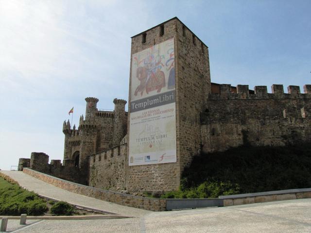 die Templerburg in Ponferrada. Eines der bedeutendsten Zeugnisse mittelalterlicher Militärarchitektur in Spanien