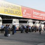 mitten in Spanien mussten wir umsteigen und ein andere Bus nehmen