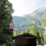 mit der Seilbahn bei Fellboden in Oberrickenbach geht es hinauf zum Bannalpsee