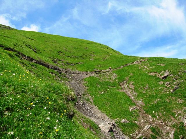 wir haben den Kessel von Walengräben hinter uns gelassen und laufen nun zur Walegg