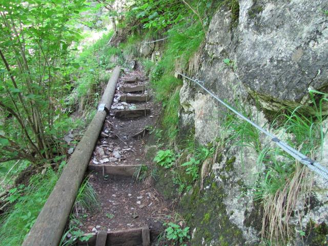 der Weg ist gut ersichtlich und ausgebaut