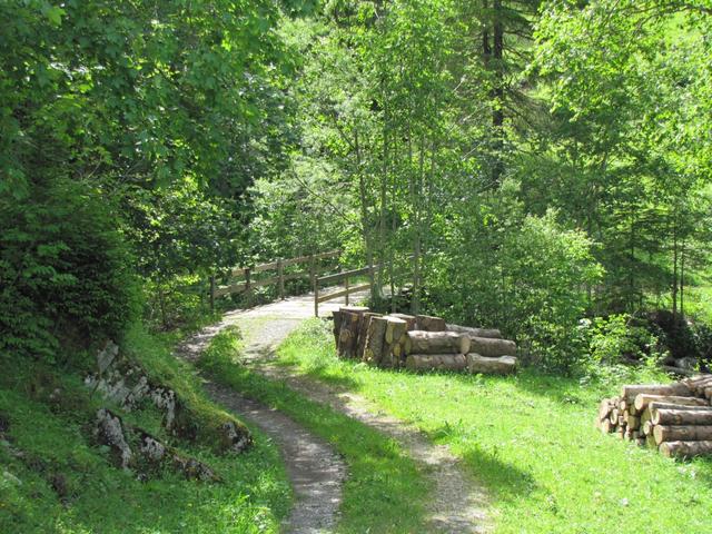 bei Punkt 1244 m.ü.M. überquerten wir den Spiggebach