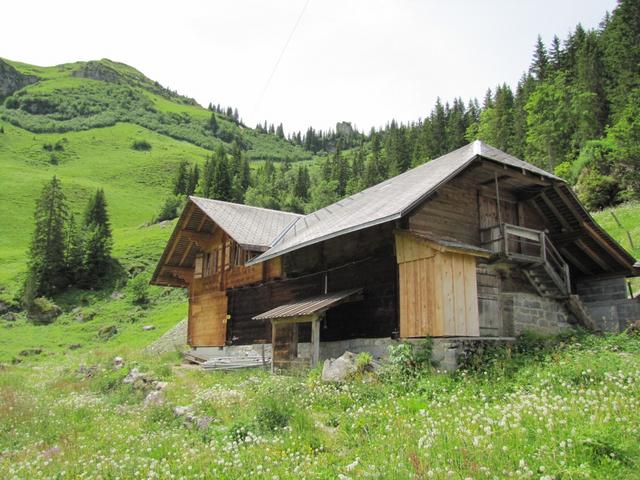 wir haben die Alphütte von Mittelberg 1661 m.ü.M. erreicht