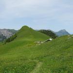 der Abendberg/Abeberg ist erreicht.  Blick auf die höchste Erhebung 1964 m.ü.M.