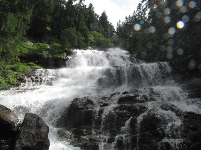 der Dündebach. Er bringt das Wasser von der Blüemlisalp