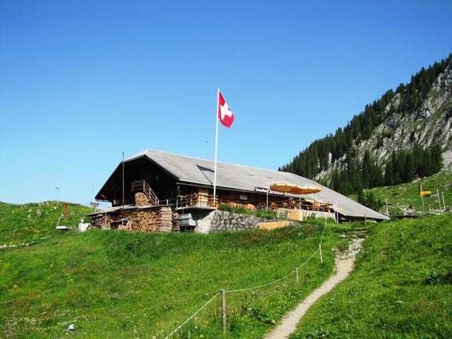 das Berggasthaus Oberstockenalp auf Oberstocke 1785 m.ü.M.