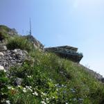 Blick zurück zum Stockhorn mit Aussichtsrestaurant