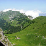 Breitbildfoto mit Blick auf die Oberi Walalp und die Baachegg