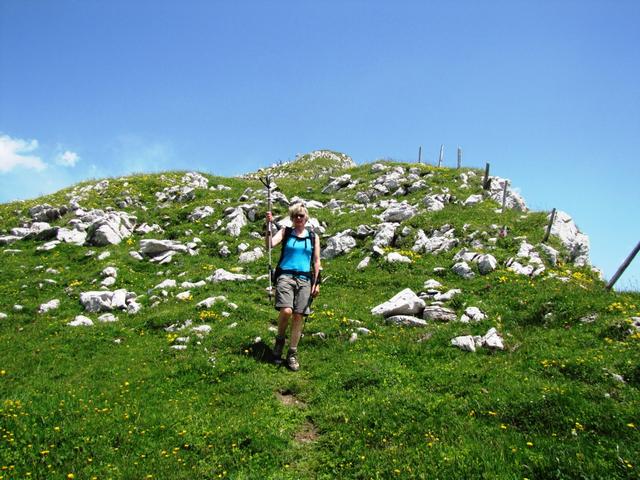 von der Hohmad führt der Bergweg wieder abwärts