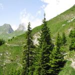 am Horizont taucht der Leiterenpass auf