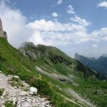 Blick zurück. Die Sicht reicht bis zum Stockhorn