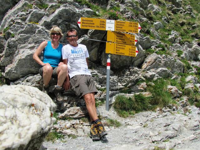 Erinnerungsfoto aufgenommen beim Leiterenpass