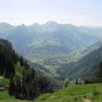 Tiefblick nach Schwenden bei Punkt 1925 m.ü.M.