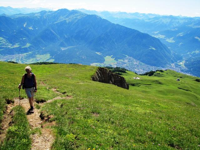 Tiefblick nach Chur