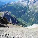 wahnsinniger Tiefblick in das Tal der Tamina