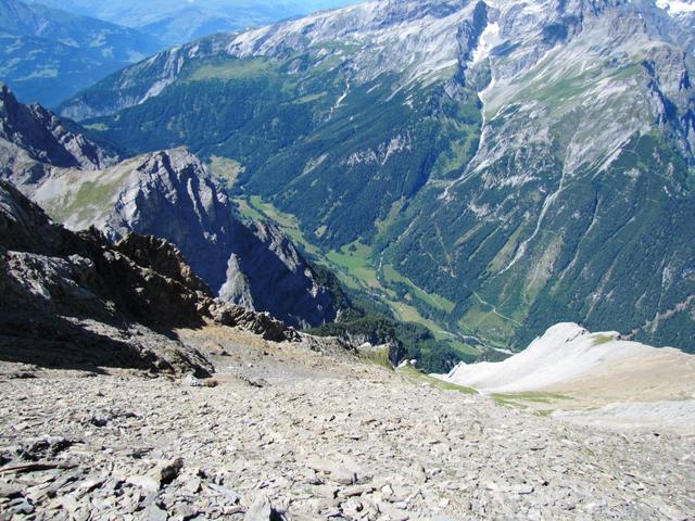 wahnsinniger Tiefblick in das Tal der Tamina