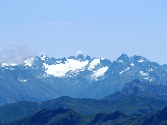 das Silvrettagebiet mit dem gleichnamigen Gletscher und Piz Buin. Dort waren wir auch schon