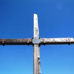 Gipfelkreuz auf dem Haldensteiner Calanda 2805 m.ü.M.