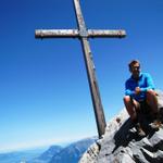 Franco beim Gipfelkreuz