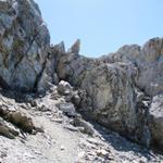 beim kleinen Felsriegel...