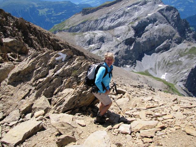 Mäusi ist von der Bergtour auf dem Haldensteiner Calanda begeistert