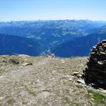 mit Blick in das ganze Graubunden und Chur liefen wir weiter abwärts