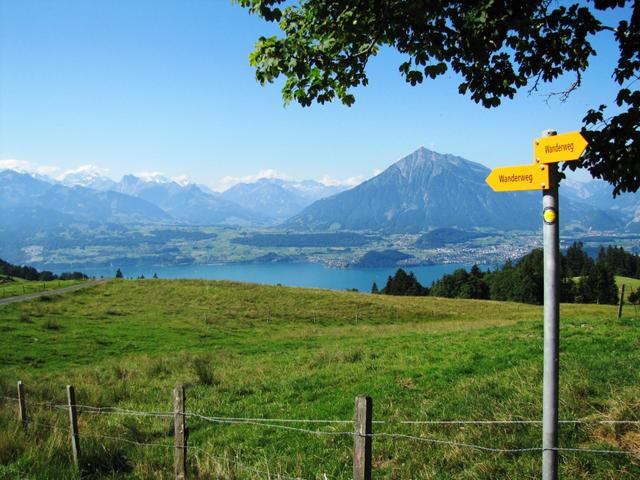 was für eine Aussicht beim Bauernhof auf Endorfallmi 1224 m.ü.M.