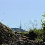 das erste was vor unseren Augen auftaucht ist der Sendemast auf dem Niederhorn