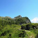 vor uns in voller Grösse der Sigriswiler Rothorn