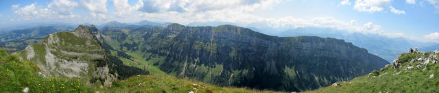 schönes Breitbildfoto mit Niederhorn, Güggisgrat und Gemmenalphorn. Dort waren wir auch schon