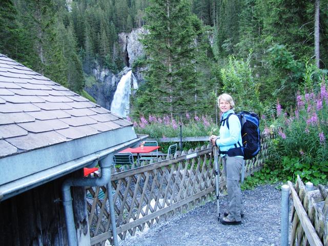 Mäusi beim Eingang der Gletscherschlucht