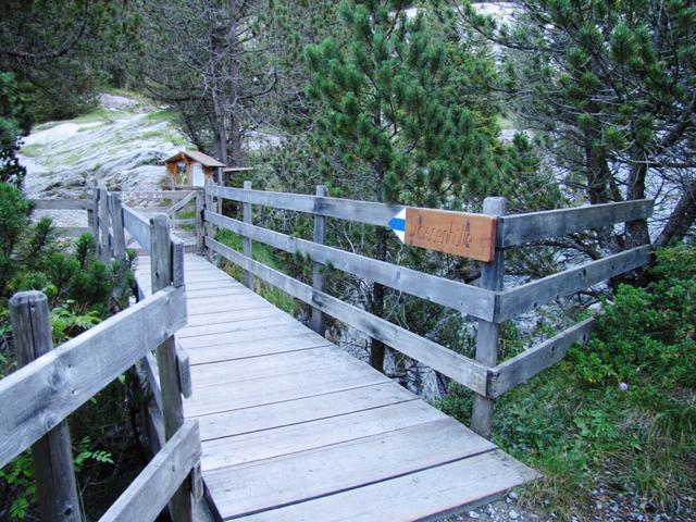 bei Punkt 1487 m.ü.M. überquerten wir den Rosenlaui Gletscherbach