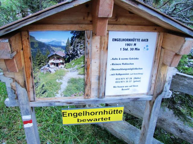 unser nächstes Ziel, die Engelhornhütte