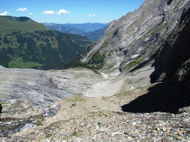 Blick zurück zum zurückgelegten Weg