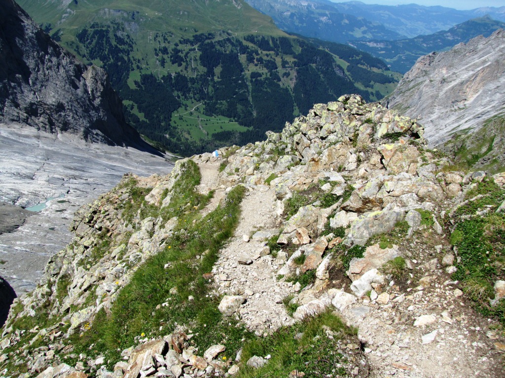 hier hiess es Trittsicher sein und nicht rutschen